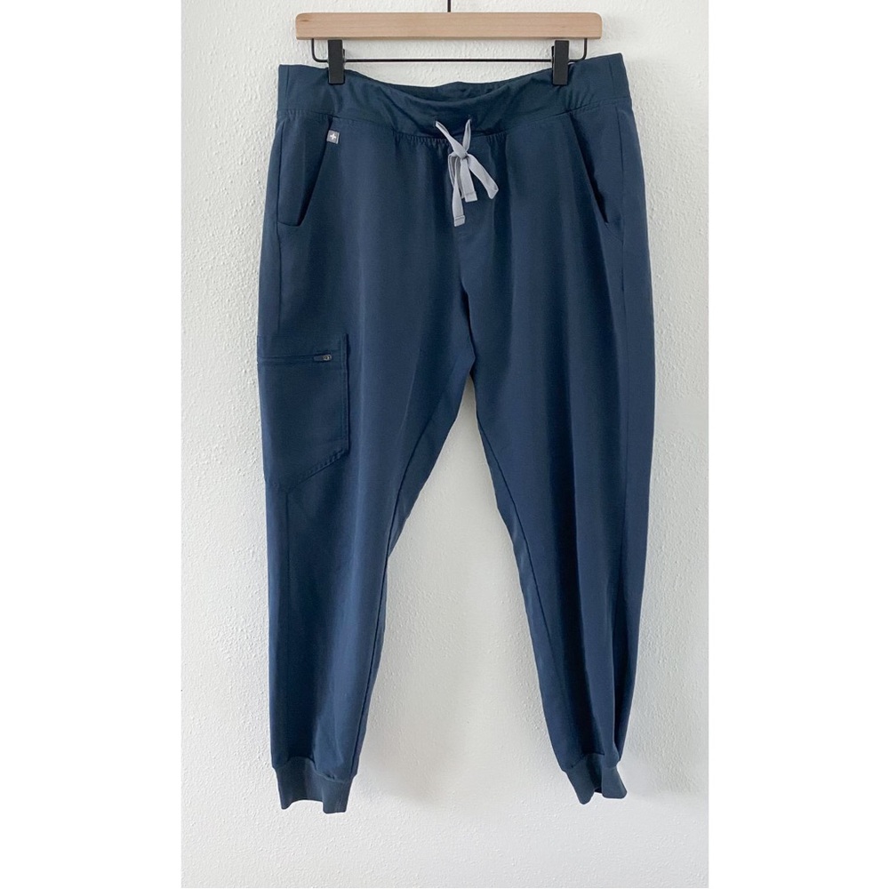 FIGS Zamora Jogger Scrub Pants Deep Turquoise Blue Size Large